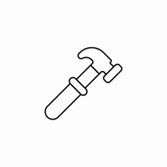 claw hammer icon sign vector