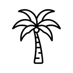 vector illustration of a palm