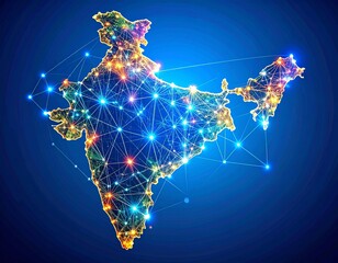 connecting India map