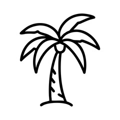 vector illustration of a palm tree