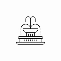 water fountain icon sign vector