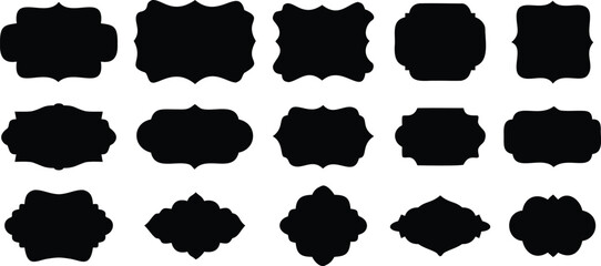 Vintage frames and labels vector set. Label frames. Decorative frames