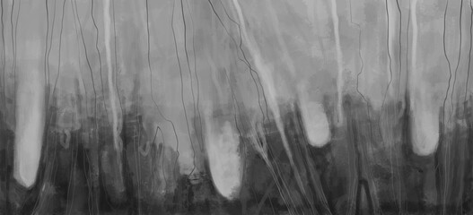 Abstract image for printing. Picture for modern interiors. The picture is painted by hand on a tablet. © neurostructure