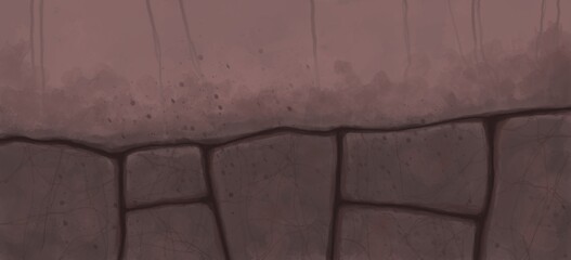 Abstract image for printing. Picture for modern interiors. The picture is painted by hand on a tablet. © neurostructure