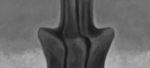 Abstract image for printing. Picture for modern interiors. The picture is painted by hand on a tablet. © neurostructure