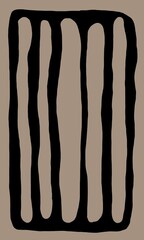 Minimal abstract image for printing. The picture fits modern interiors. The picture is painted by hand on a tablet.