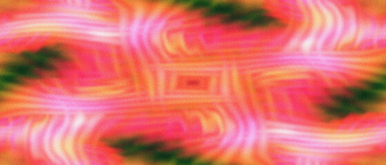 Abstract Pink Orange Yellow Green Swirl Pattern Background