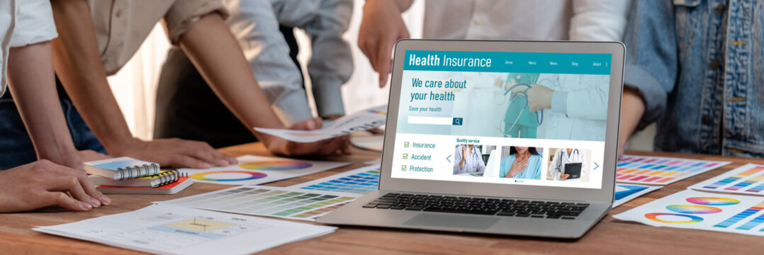 Health insurance web site brisk registration system for easy form filling