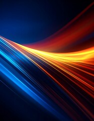 Abstract glowing lines