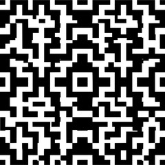 Abstract geometric black and white pattern design seamless vector background for textile and art 100 char
