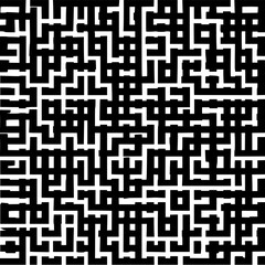 Complex maze design black and white abstract art intricate puzzle challenge visual game optical illusion pattern