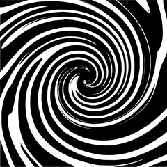 Abstract black and white spiral optical illusion vector art design for background and wallpaper use case design