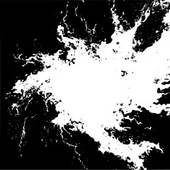 Abstract black and white design with splatter effect for modern art background and texture illustration use
