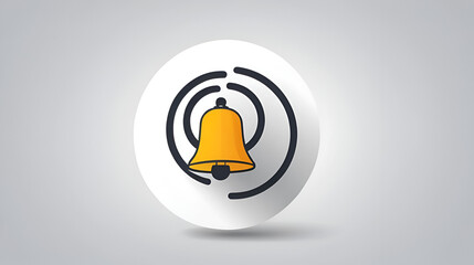 bell ring notify icon sign vector
