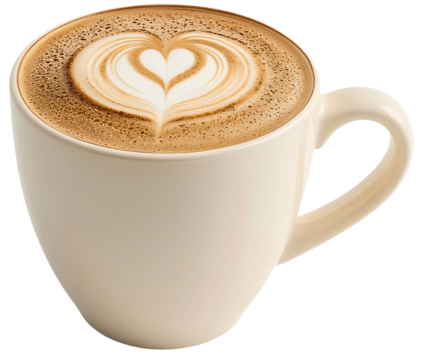 Latte art heart, coffee cup, cafe, morning, beverage, foam, background, menu
