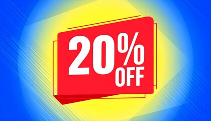 Sale banner with 20% discount