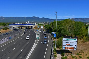exit from the A6 motorway, Madrid - La Coruña,
direction Navacerrada, Spain
30.08.2025