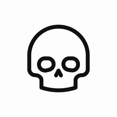 head skull icon sign vector