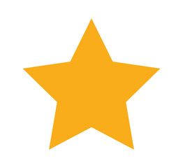 gold star isolated on white