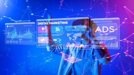 Explore innovative digital marketing concepts in social media advertising through virtual reality and data visualization techniques to enhance engagement and strategy. XDMCP