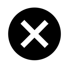 Obraz premium Close or Cancel Icon Set – Error, Button, Delete, Stop, Exit, Cross, Illustration