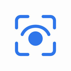 eye scan icon sign vector