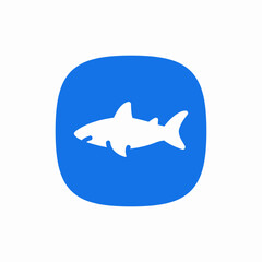 shark sea icon sign vector
