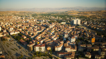 Aerial general view of the center of Elazig