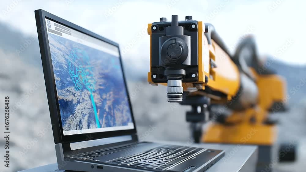 Poster geothermal site setting with directional drilling techniques for e representing trajectory control, 