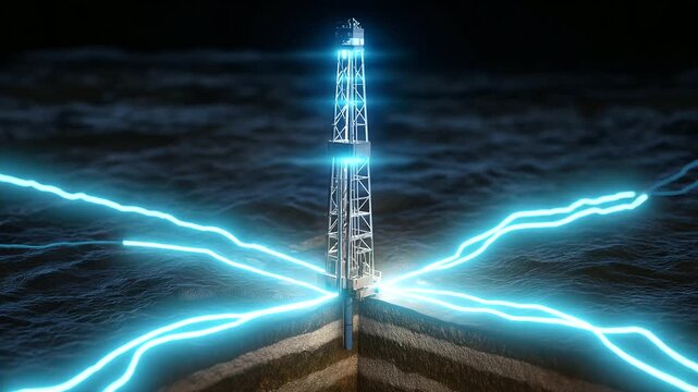 Offshore rig setting with drilling operation for enhanced reservoi representing trajectory control, MWD/LWD, downhole steering, toolface orientation