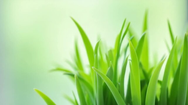 Indoor green plant with soft focus background, creating a tranquil and fresh atmosphere.