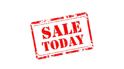 SALE TODAY red stamp text
