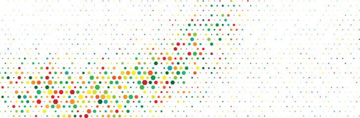 Abstract colorful dotted halftone confetti pattern background with modern texture perfect for festive decoration digital art minimal geometry ornament gradient shape graphic element