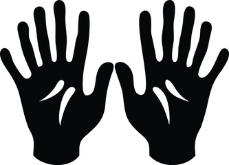 Flat Isometric Vector of Silhouetted Hands – Detailed Photorealistic Poses with Dramatic Lighting and Cinematic Shading