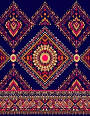 Vibrant geometric pattern