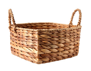 Obraz premium Wicker basket isolated on a transparent background