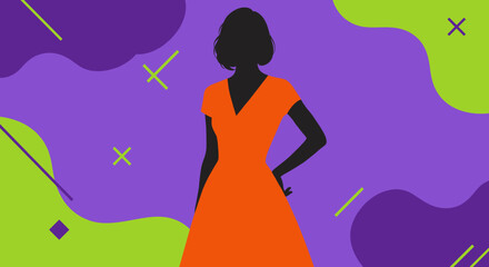 Retro Minimal Character Silhouettes Vector Collection