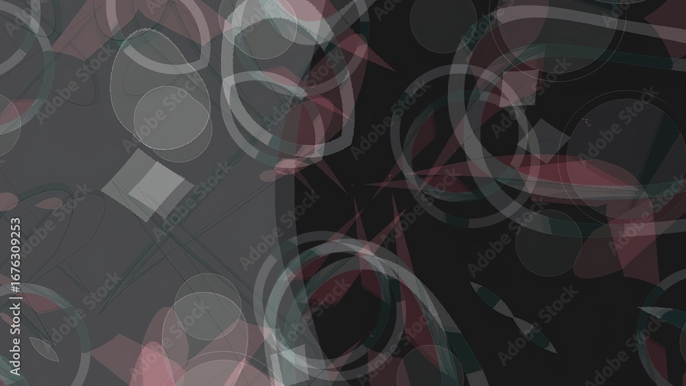Poster modern abstract background with circles and geometric shapes design art
