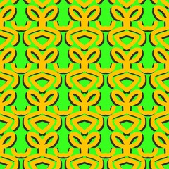 Green and Yellow Geometric Pattern