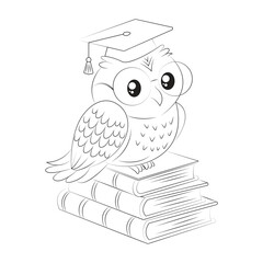 Stylish one-line owl silhouette vector illustration for abstract design projects, spiritual symbols, or minimalist branding.