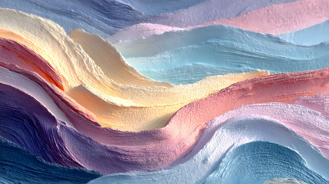 Abstract Pastel Wave Texture Background
