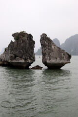 ベトナムの世界遺産ハロン湾風景