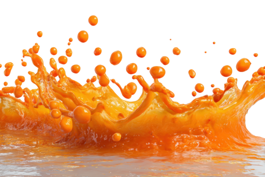 Vibrant orange juice splash (1)