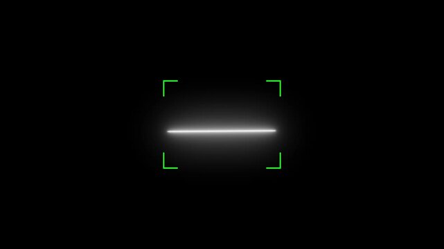 Glowing ID Code Neon Scan Effect. Digital Neon Scanner Across Animation. Neon glowing scanner scanning across ID code animation. futuristic technology themes, security scans, cyber digital concept. 