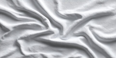 White fabric draped in soft folds