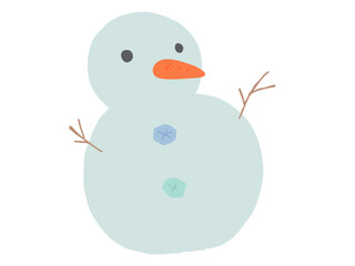 雪だるま 主線なし