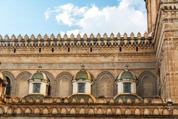 Architectural Details of Sicilian Building Near Palermo, Italy