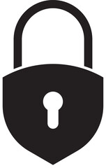 Secure Padlock Icon Graphic