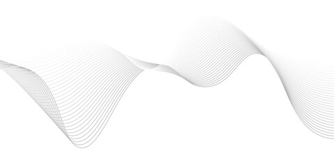 Abstract Gray Wave Lines Flowing on a Clean White Background – Minimalist Vector Design for Modern, Elegant, and Futuristic Graphic Art.
