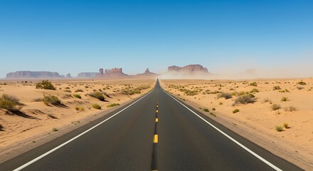 Endless Road to the Horizon A Desert Highway Perspective